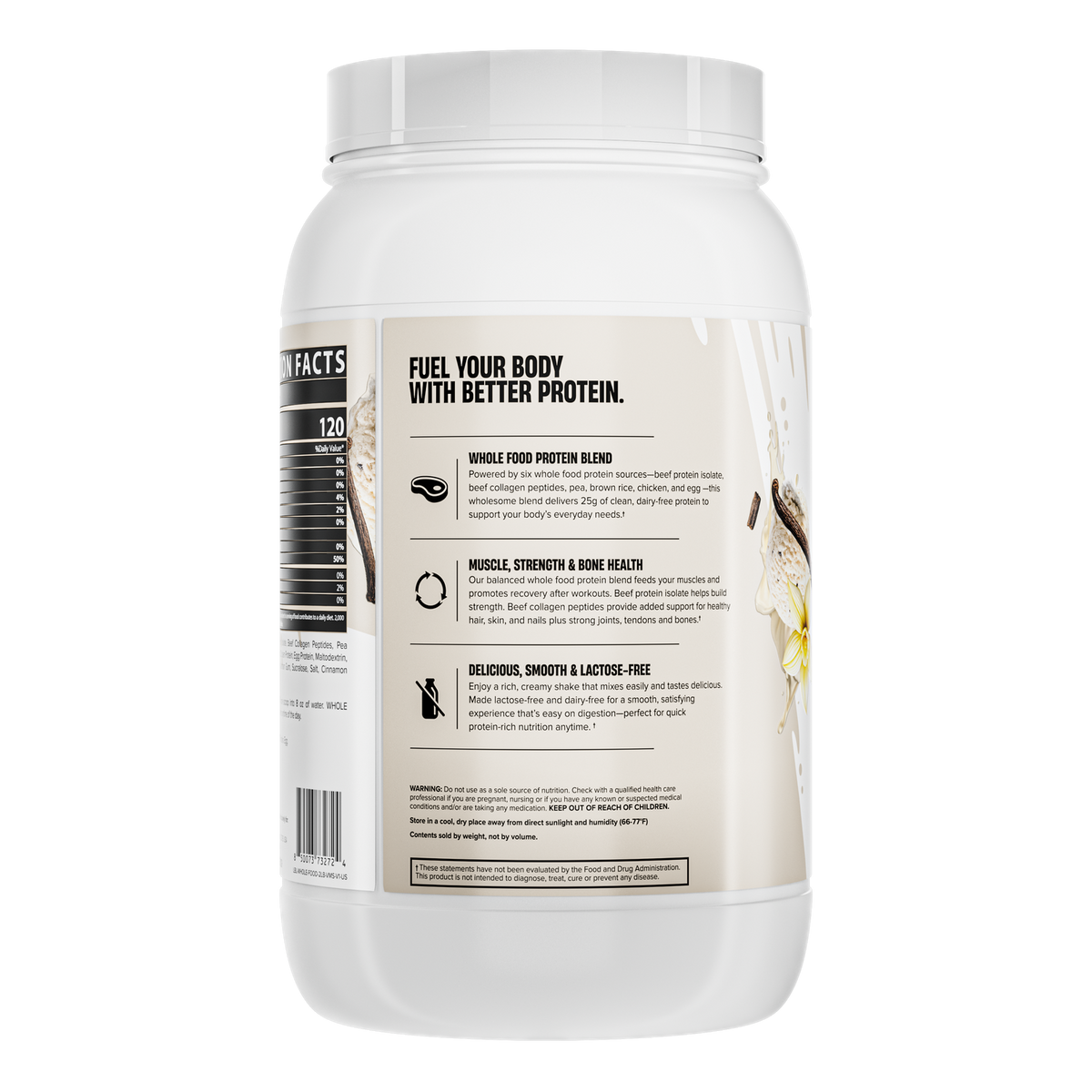Proteína Nutrex Whole Protein Vainilla Milkshake 2 lb