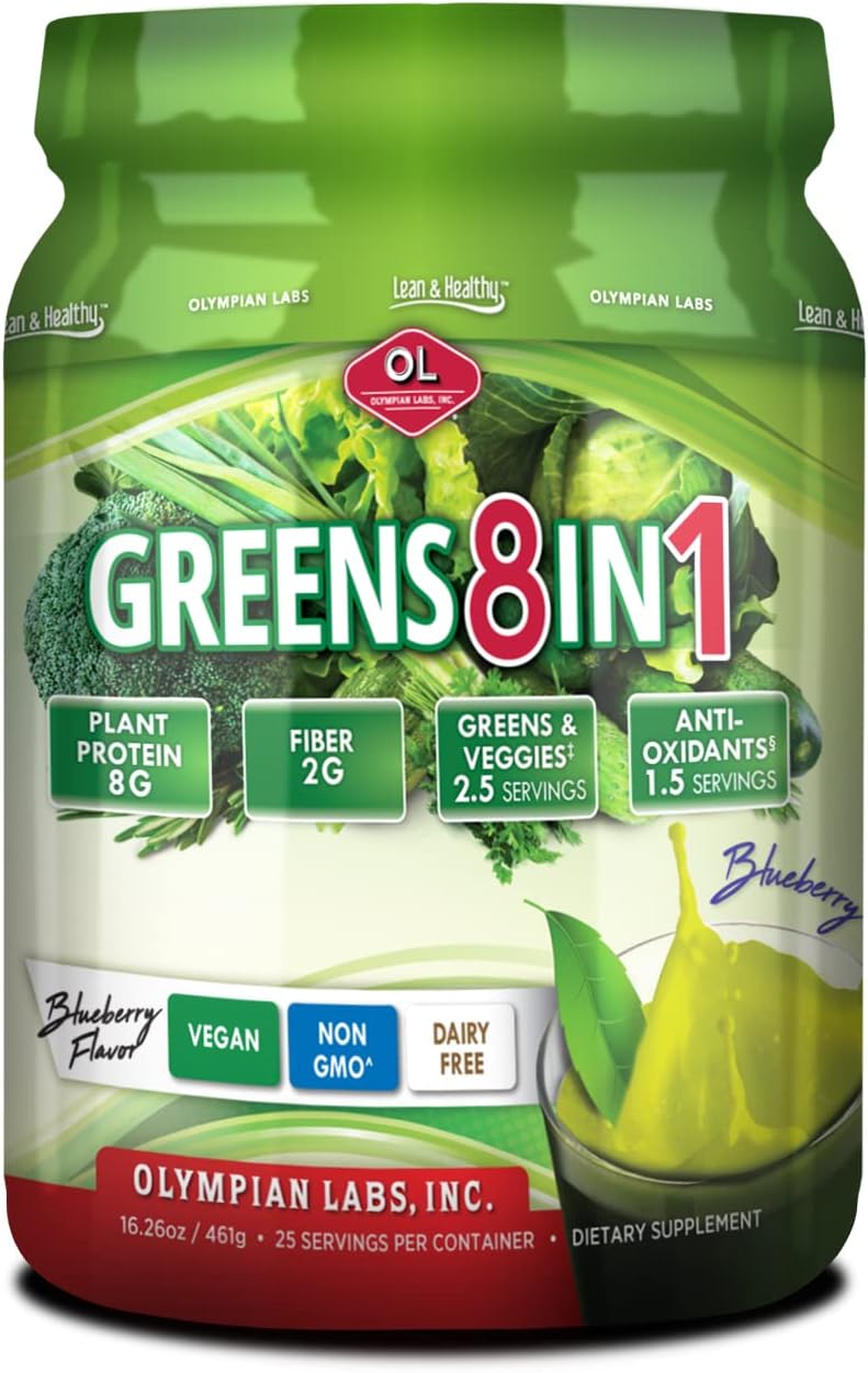 Greens Protein 8 in 1 – Olympian Labs (365 gm)