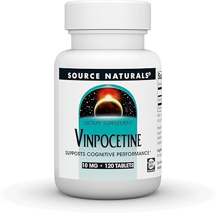 Mejora tu memoria y concentración con Vinpocetina 10 mg de Source Naturals
