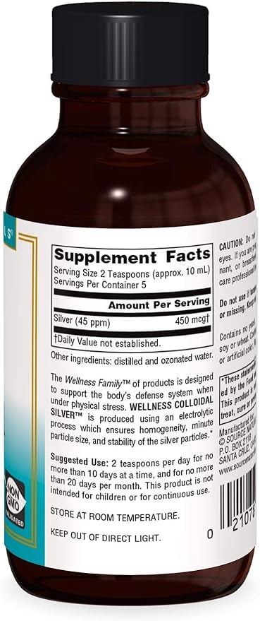 Wellness Colloidal Silver™ 45 ppm 2 fl oz