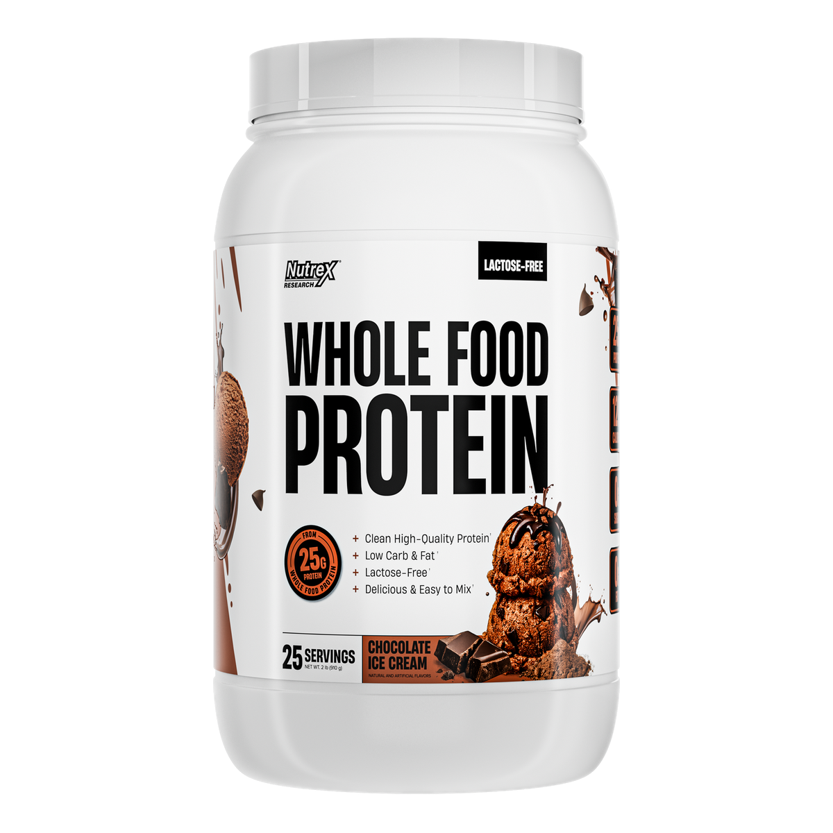 Proteína Nutrex Whole Protein Chocolate Ice Cream 2 lb