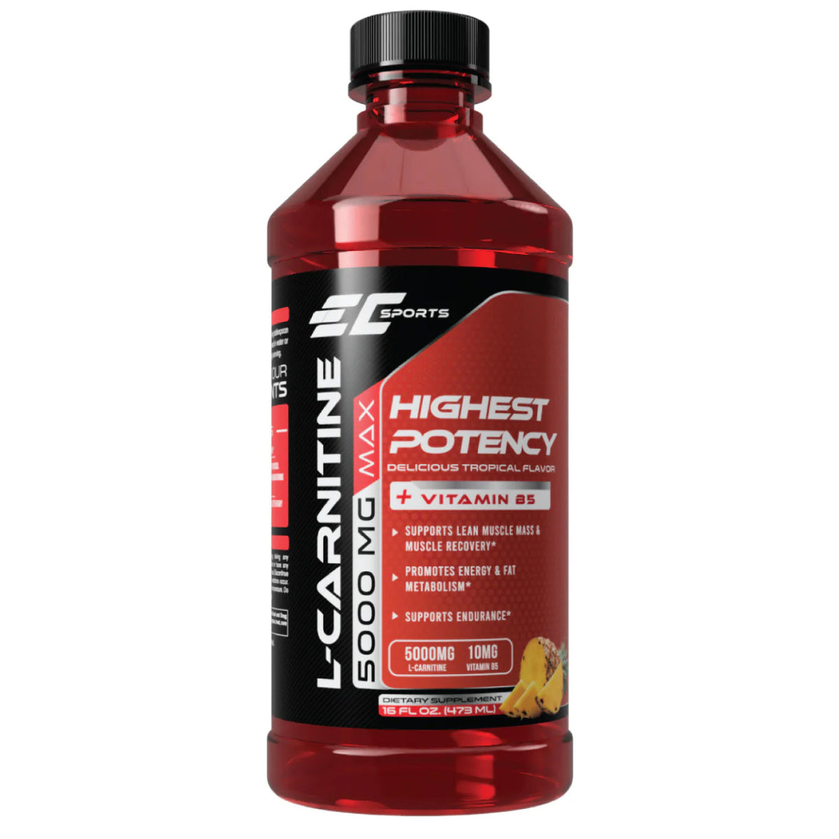 L-Carnitina líquida 5,000 mg Earth's Creation, 16 oz