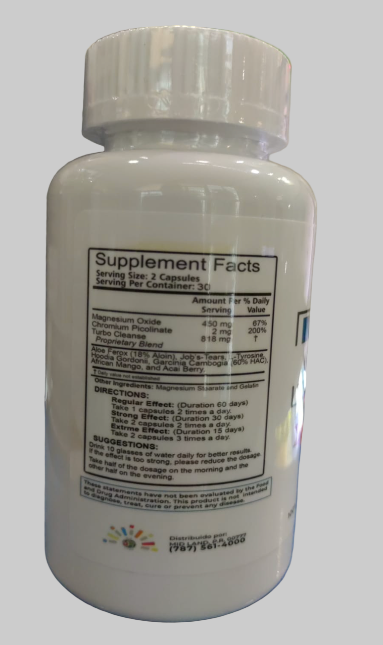 ML Colon Fit Complex 60 cápsulas – Fórmula digestiva con óxido de magnesio y aloe vera