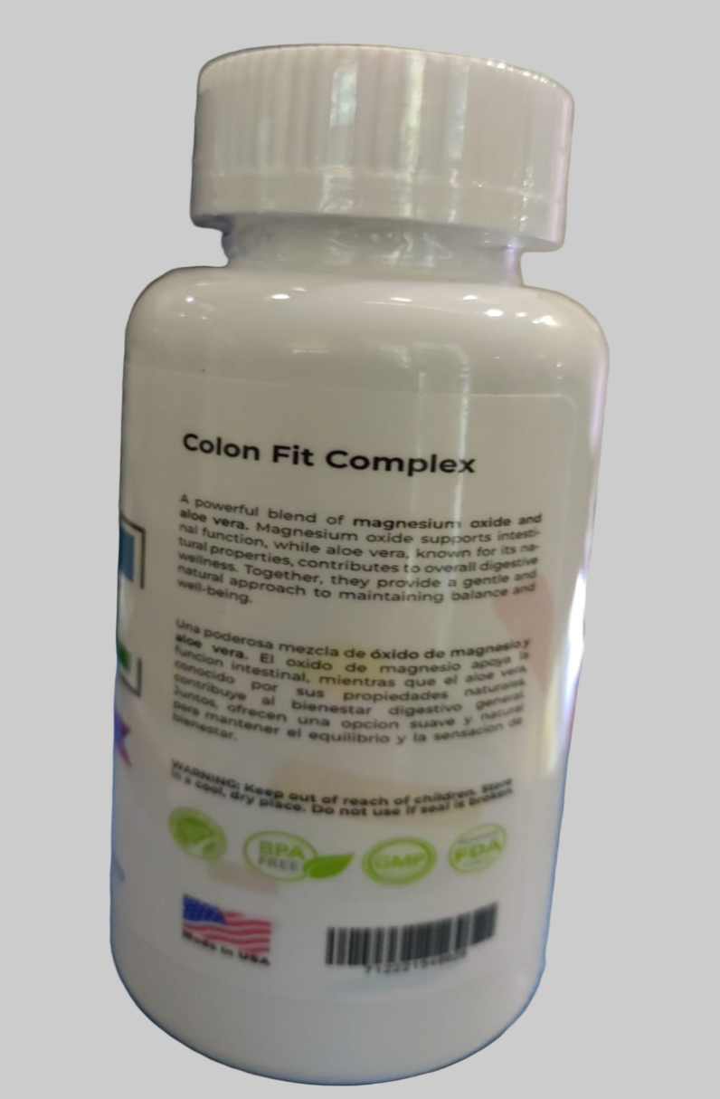 ML Colon Fit Complex 60 cápsulas – Fórmula digestiva con óxido de magnesio y aloe vera