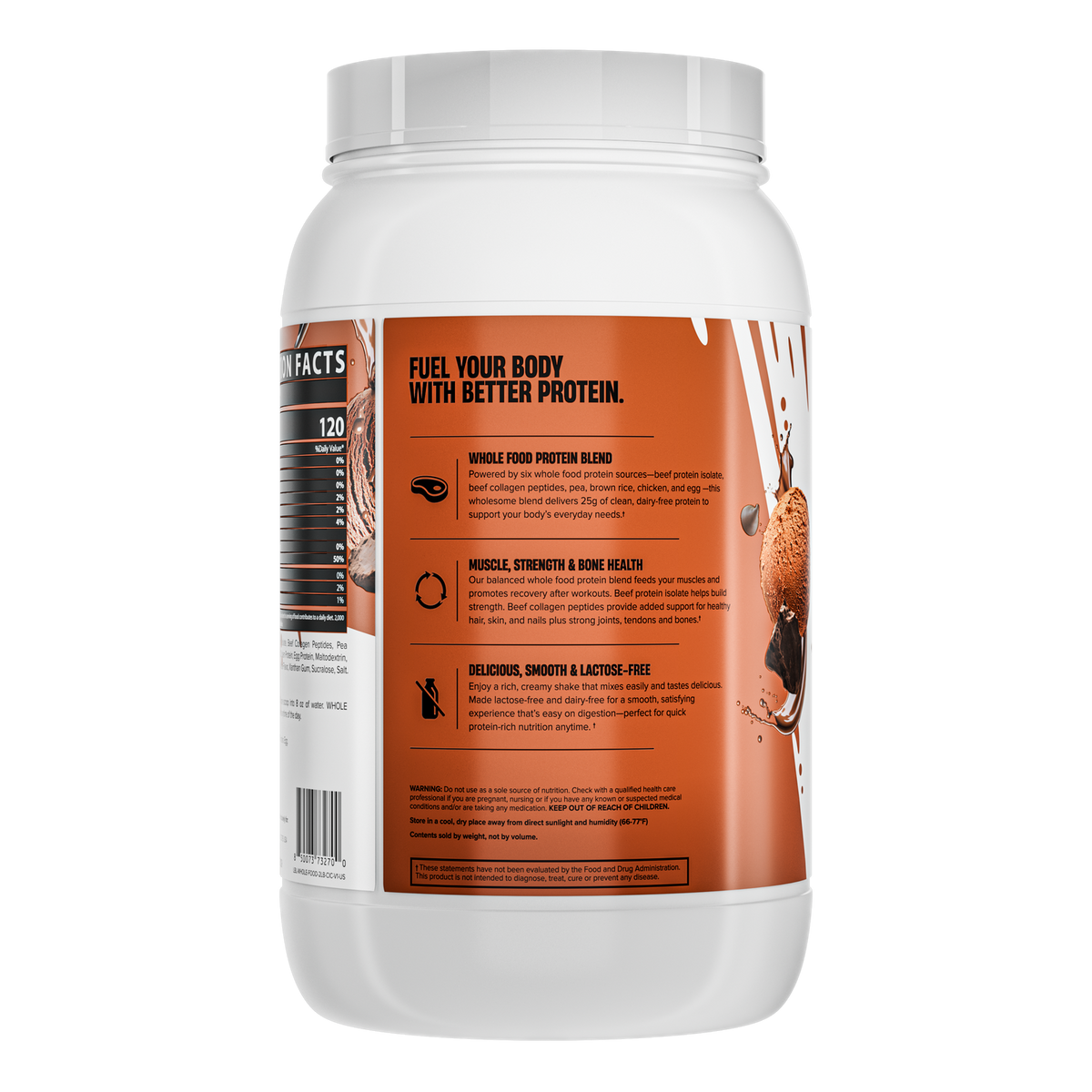 Proteína Nutrex Whole Protein Chocolate Ice Cream 2 lb