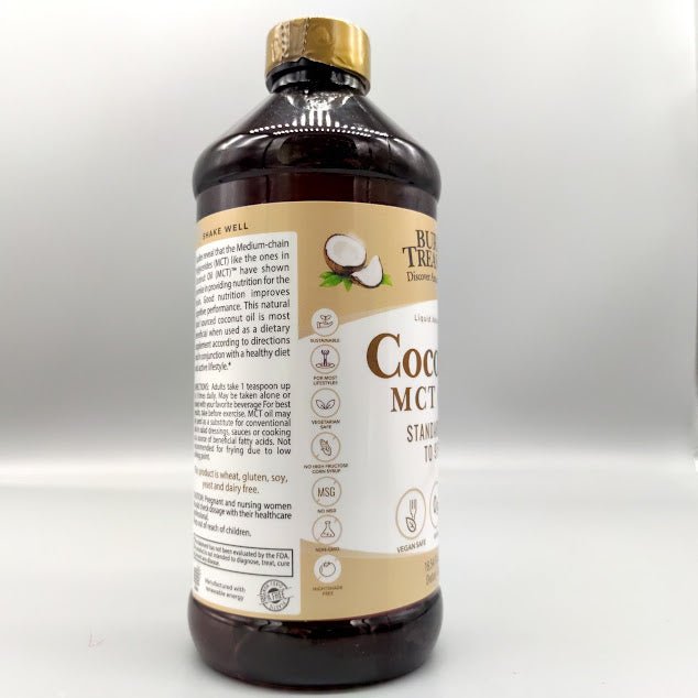 Aceite de coco Coconut Oil MCT - 16 fl oz de Buried Treasure — detalle del producto (foto de archivo)