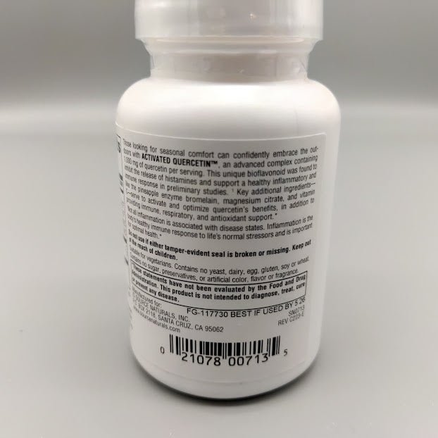 Activated Quercetin, 50 Tablets