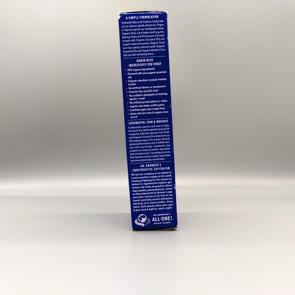 All-One Toothpaste Peppermint 5OZ de Dr. Bronners — vista posterior
