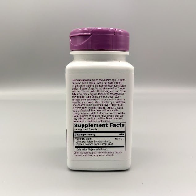 AloeMaxLax - 100 Veggie Capsules (foto de archivo)
