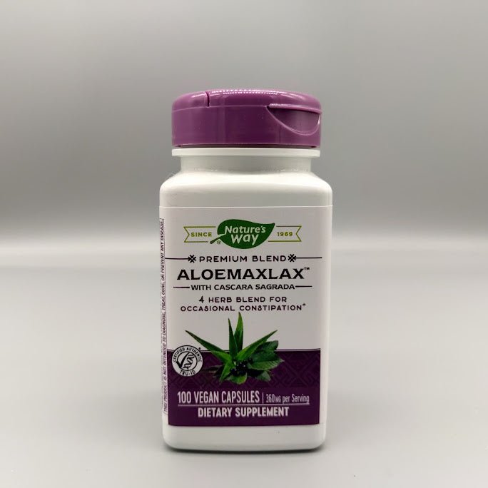 AloeMaxLax - 100 Veggie Capsules (foto de archivo)