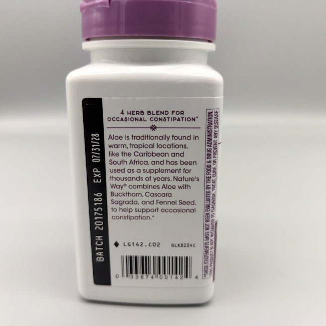 AloeMaxLax - 100 Veggie Capsules (foto de archivo)