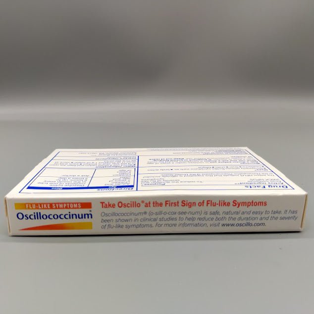 Anti gripal Oscillococcinum Homeopathic Flu Quick-Dissolving Pellets 6 Pack de Boiron — vista posterior