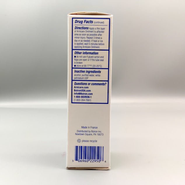 Arnicare Ointment 1oz de Boiron — vista posterior