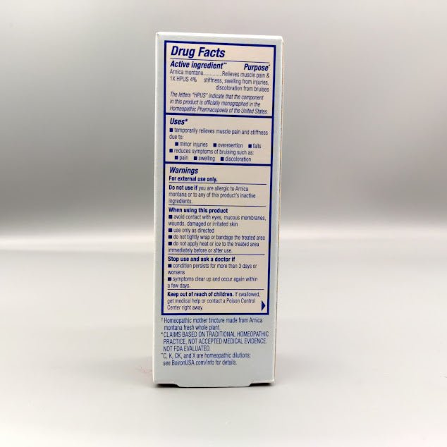 Arnicare Ointment 1oz de Boiron — etiqueta del producto