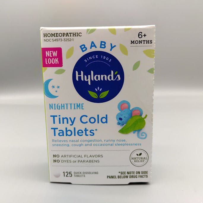 Baby Nighttime Tiny Cold Tablets 125 TABLETS de Hyland's (foto de archivo)