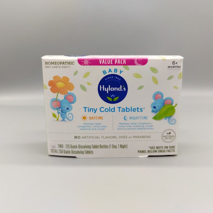Baby Tiny Cold Tablets Day & Nighttime Value Pack 250 TABLETS