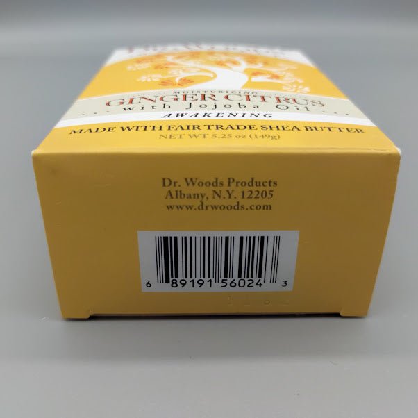Bar Soap Ginger Citrus 5.25 OZ de Dr. Woods — detalle (foto de archivo)
