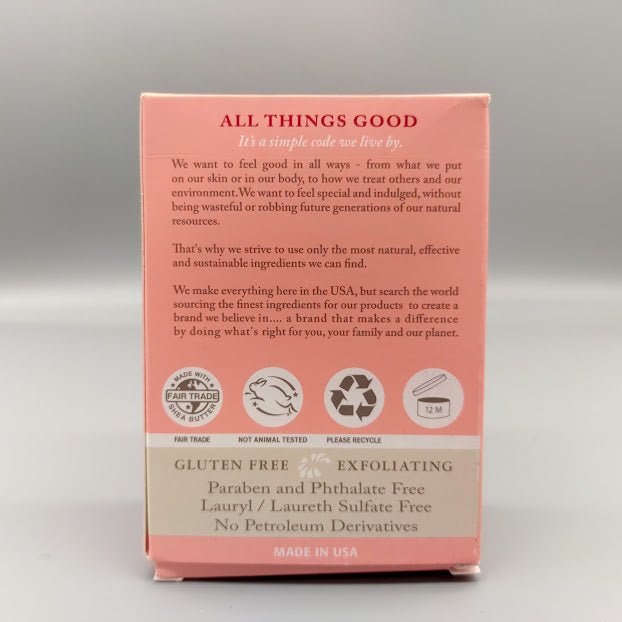 Bar Soap Skin Lightening Rose 5.25 OZ de Dr. Woods — vista posterior (foto de archivo)