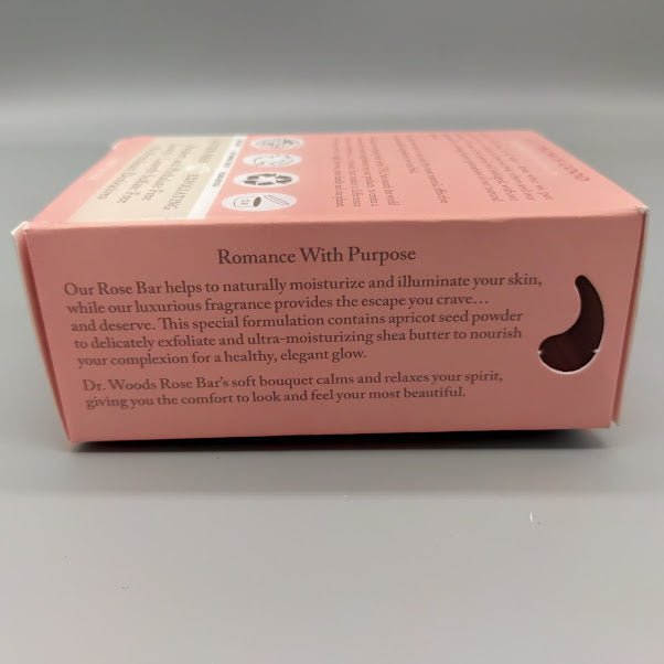 Bar Soap Skin Lightening Rose 5.25 OZ de Dr. Woods — vista lateral (foto de archivo)