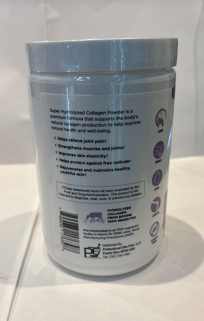Super Colágeno 16,000 mg Valeria Nutrition sabor China (Naranja), polvo 400 g