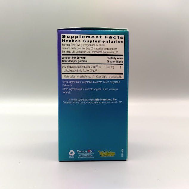 Bio Nutrition Pre-Biotic with LLife-Oligo Prebiotic Fiber XOS -- 1400 mg - 60 Ve