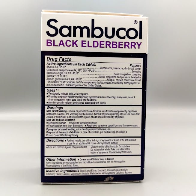 Black Elderberry Cold & Flu 30 Tablets