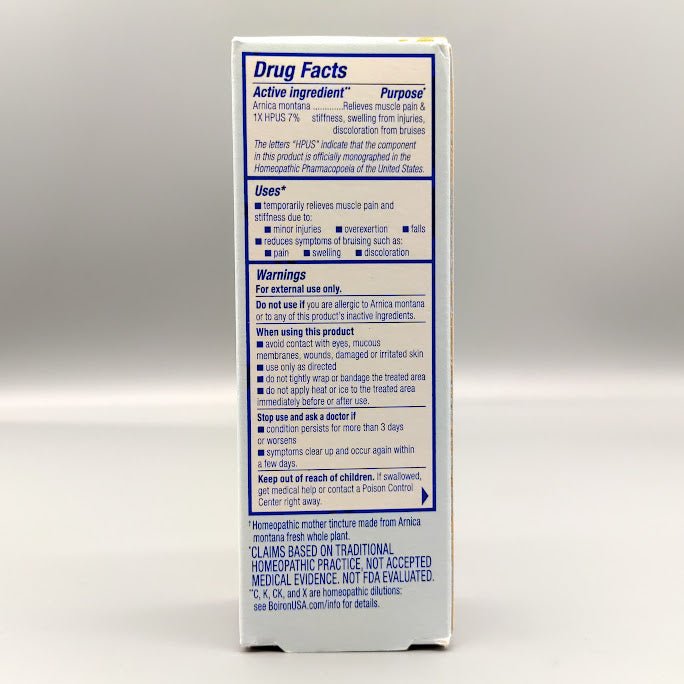 Boiron Arnicare Arnica Cream 1.33oz — etiqueta del producto