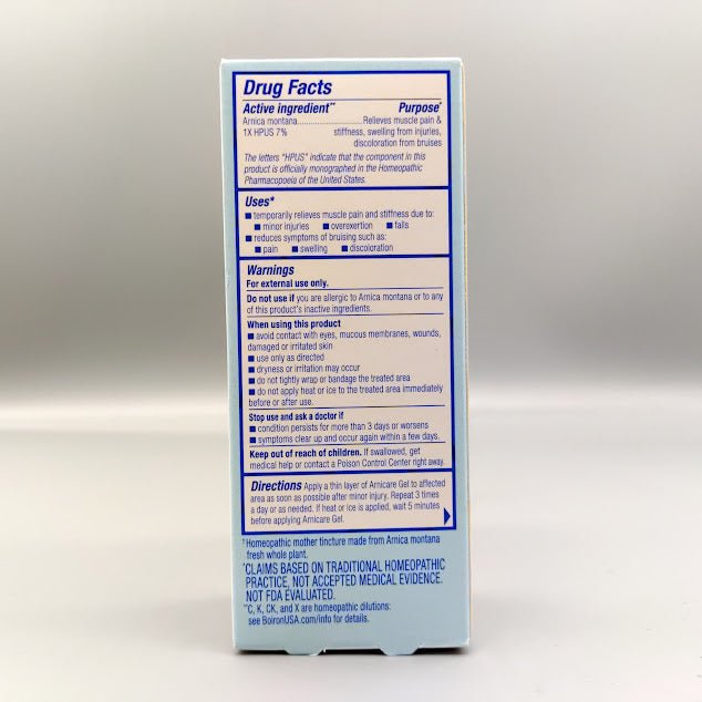 Alivio efectivo para dolores musculares y articulares en PR — etiqueta con los ingredientes
