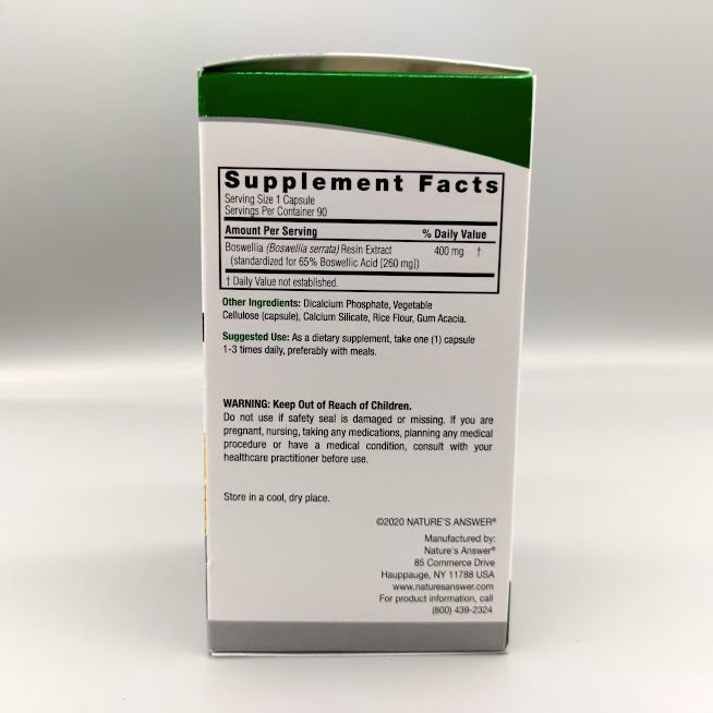 Boswellia Extract caps Standardized 90 Caps (foto de archivo)