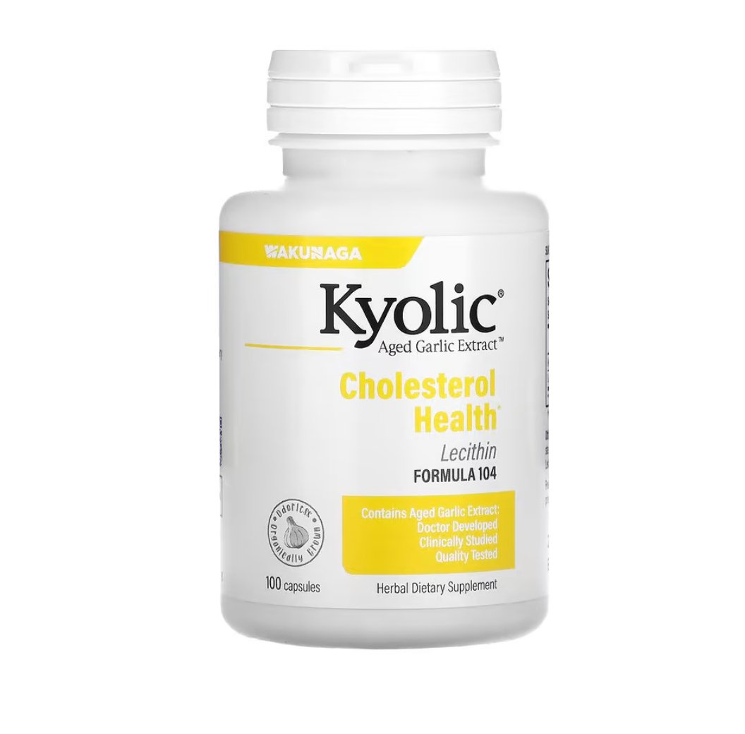 Cholesterol - Lecithin - Formula 104 - 100 Capsules de Kyolic — etiqueta del producto