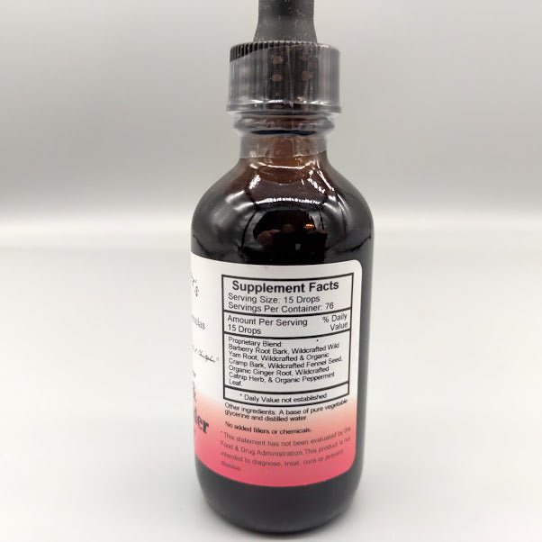 Fórmula para Hígado y Vesícula Christopher's, Gotas sin Alcohol 2 oz de Christophers Origi — etiqueta con los ingredientes