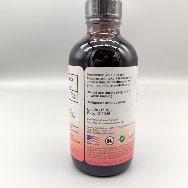 Cleanse Syrup Respiratory Relief 4 Oz - Alivia síntomas respiratorios de Christophers Orig — vista posterior