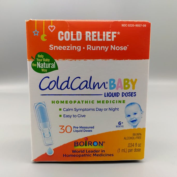ColdCalm Baby Boiron, caja de 30 dosis líquidas para bebés de 6 meses (foto de archivo)