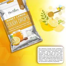 Herbion Cough Drops Honey Lemon – 25 Pastillas