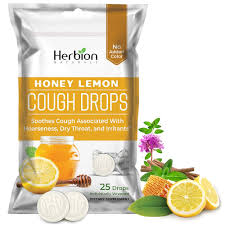 Herbion Cough Drops Honey Lemon – 25 Pastillas de Herbion Naturals
