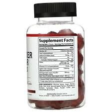 Gomitas de Vinagre de Manzana Olympian Labs con B12 y Folato, 60 — etiqueta con los ingredientes
