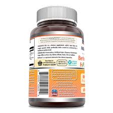 Berberina, Cúrcuma y BioPerine Amazing Formulas: costado con el modo de uso y los avisos