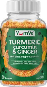 Turmeric W/ Ginger & Black Pepper-60 gummy