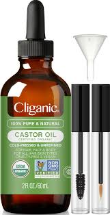 Castor Oil Organic 2 OZ de Cliganic