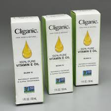 Vitamin E Oil Non-GMO 1 oz de Cliganic — etiqueta con los ingredientes