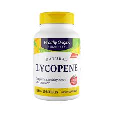 Licopeno Natural 15 mg Healthy Origins, frasco de 60 cápsulas blandas