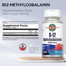 Kal B-12 Methylcobalamin ActivMelt 1000 mcg 90 tabletas — etiqueta con los ingredientes