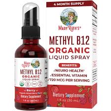 Mary Ruth's Organic Methyl B12 Spray Strawberry 1 oz
