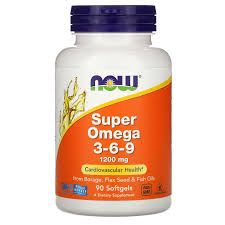 Super Omega 3-6-9 1200 mg – 90 Softgels en Puerto Rico de Now Real Foods