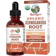 Mary Ruth’s Organic Ashwagandha Root Liquid Extract – 1 oz (Extracto líquido orgánico de raíz de Ashwagandha)