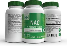 NAC N-Acetyl Cysteine 600 mg – 60 cápsulas vegetales de Health Thru Nutrition — vista posterior del envase