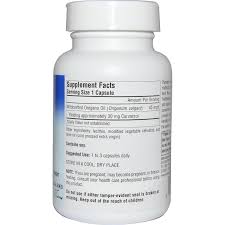 Planetary Herbals Oil of oregano 60 Caps — etiqueta del producto