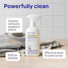 Laundry Stain Fighter Trigger 27.1 OZ de Attitude — etiqueta del producto