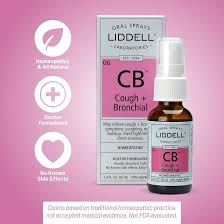 Liddell CB Spray Homeopático para la Tos y Bronquios, 1 oz de Liddell Homeopathic — etiqueta del producto