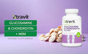 Glucosamine & Chondroitin Plus MSM 60 Caps de Xtravit — vista posterior